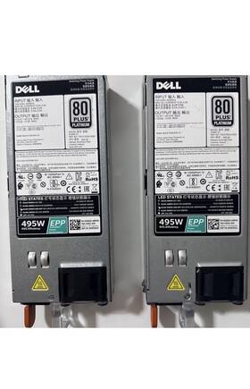 12h-0004-a00 Dell 0vwx0d-abp00 495w Server Power Supply 80 Plus Platinum