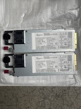 Hstns-pl40-1 Hp 865399-001 Lot 2x - 500w Gen 10 Power Supply