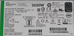 Dps-26500bb Hpe 765877-101 Hstns-pd52 2650w Ac Power Supply 765876-101 A Dps-26500bb Hpe 765877-101 Hstns-pd52 2650w Ac Power Supply 765876-101 A