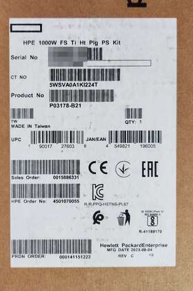 P44412-001 Hpe P03178-b21 1000w Flex Slot Titanium Hot Plug Power Supply P44412-001 Hpe P03178-b21 1000w Flex Slot Titanium Hot Plug Power Supply