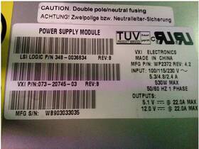 348-0036834 Ibm Netfinity 10 Bay Storage Cabinet 530 Watts Power Supply
