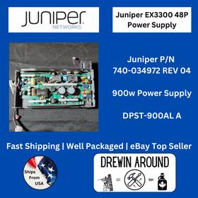 Dpst-900al Juniper 740-045051 Ex3300 48p Poe Switch Power Supply 740-034972 A 900 Watt