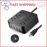 Power Strip With Usb, Mibote 6 Ac Outlet 4 Port Surge Protector. Fixed Price $23.63.