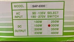 Sunpower SAP-6300 300W High Efficiency Switching Supply, New Open Box. Fixed Price $79.99.