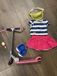 Our Generation Deluxe Outfit Scooter And Accessories Cute To For 18" Doll. Fixed Price $14.00.