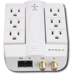 Dynex 6-OUTLET Wall-mount Surge Protector DX-6OUT. Fixed Price $15.99.