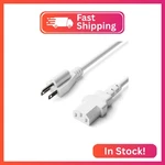 The Cimple 6 Ft 3-PRONG Ac White Power Cable For Computers, Servers, Desktops. Fixed Price $19.66.