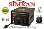 Simran 110-220 Up Down Voltage Transformer 100 To 5000 Watt Power Converter. Fixed Price $54.95.