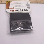 (6-PK) Potrisers Invisible Feet Black Large 2" Size PR2-6. Fixed Price $6.11.