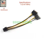 Lot Dual Sata 15P To 8P Graphics Card Gpu Power Cable For Hp DL380P DL360P G8 G9. Fixed Price $7.98.