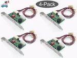 4-PACK: Hp 4PORT 3/4PIN Fan Power Supply W/ Failure Monitor Led/alarm Buzzer. Fixed Price $19.99.