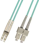 Meter Multimode Duplex (10GB) OM3 Fiber Optic Cable (50/125) Lc-sc Aqua. Fixed Price $87.35.