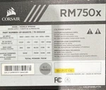 Corsair RM750X Modular Atx Power Supply 750W 24 Pin 8 Pcie 1 Fan Black. Fixed Price $60.00.