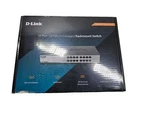 D-link DSS16+ 16-PORTS Unmanaged Rack-mountable Switch 10/100 802.3AZ, Nib. Fixed Price $29.99.