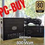 Cooler Master Plus Gold Efficiency Atx Gaming Power Supply Psu To 800W. Fixed Price $62.88.