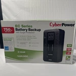 New Cyberpower EC750GTAA Ecologic Battery Backup & Surge Protector Ups System. Fixed Price $50.00.