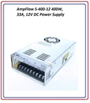 Ampflow S-400-12 400W, 33A, 12V Dc Power Supply Pre Wired. Fixed Price $49.99.