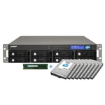 Qnap TS-859U-RP 1GB Ram + 8X160GB Hdd Nas With Power Supply 2U Rack Server. Fixed Price $998.51.