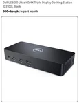 Dell Usb 3.0 Ultra HD/4K Triple Display Docking Station (D3100), Black Sealed. Fixed Price $99.99.