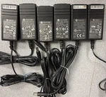 Lot Of 6 Polycom Power Supplies SPS-12-015-240, 24VDC 500MA With Cords. Fixed Price $21.00.
