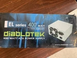 Diablotek Sata 400W 8CM Fan Atx Power Supply 115/230V, 50/60HZ PSEL400. Fixed Price $20.00.