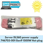 New Hpe Server DL560 Power Supply 746703-001 GEN9 1500W Hot-plug 794734-001. Fixed Price $150.00.