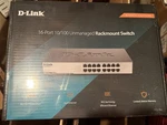 D-link DSS-16+ 16-PORT Fast Ethernet Unmanaged Rackmount Switch 100MBPS. Fixed Price $35.00.