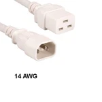 White Color Feet 14AWG Power Cord IEC60320 C14 To C19 15A/250V Sjt Server Data. Fixed Price $14.09.