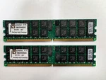 Kingston KVR667D2D4P5K2/4G 4GB Kit (2X2GB) DDR2-667 PC2-5300 Ecc Ram Total. Fixed Price $14.95.