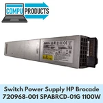 Switch Power Supply Brocade 720968-001 SPABRCD-01G 1100W. Fixed Price $165.00.