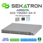 Arista DCS-7050SX-64-R 48 Port 10G Switch W/ 4X40G Qsfp+ Uplinks Fast Ship. Fixed Price $149.00.