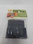 (6-PK) Potrisers Invisible Feet Black Large 2" Size PR2-6. Fixed Price $5.75.