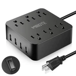 Power With Usb, 6 Ac Outlet 4 Port Surge Protector Strip.... Fixed Price $27.69.