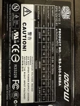 Cooler Master RS-A00-EMBA Power Supply Real PRO1000. Fixed Price $80.00.