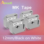 4 Pack For Brother P-touch PT80 PT70 Black On White Label Tape M-K231 MK231 12MM. Fixed Price $9.39.